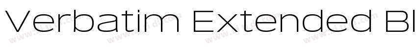 Verbatim Extended Bl字体转换 Verbatim Extended Bl字体转换